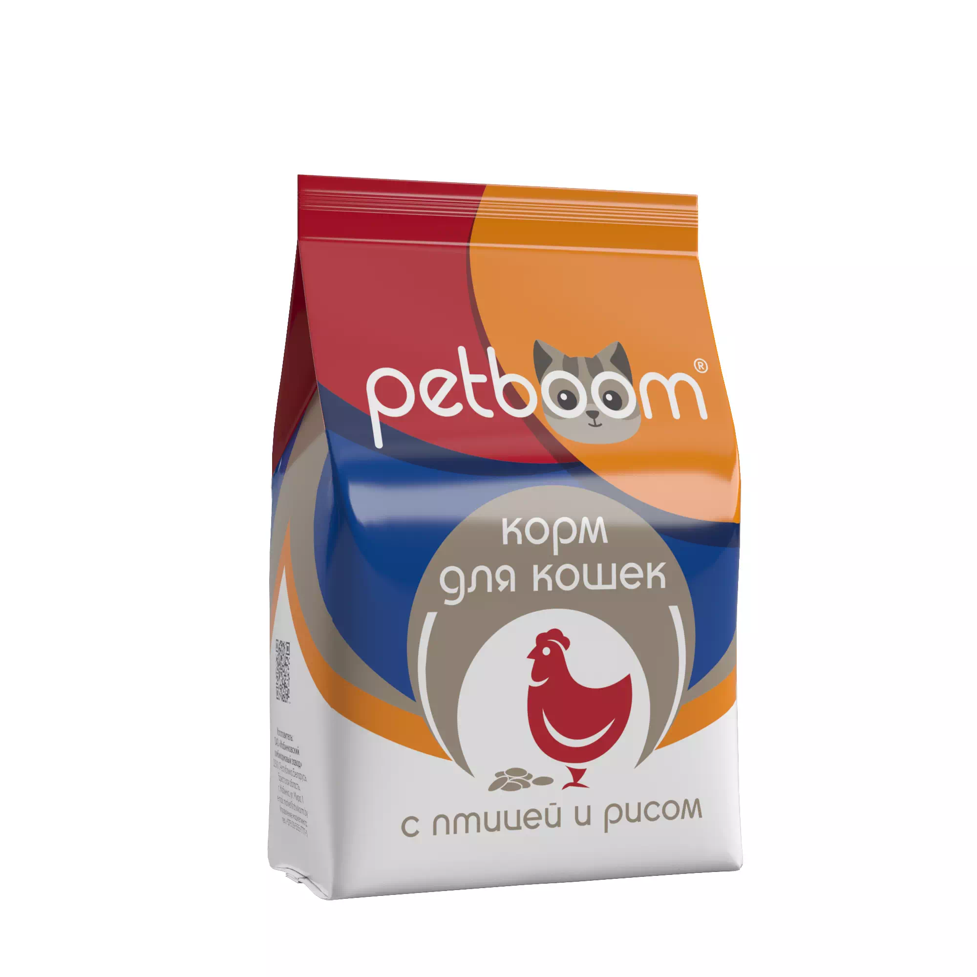 «Petboom» корм сухой для взрослых кошек с птицей и рисом