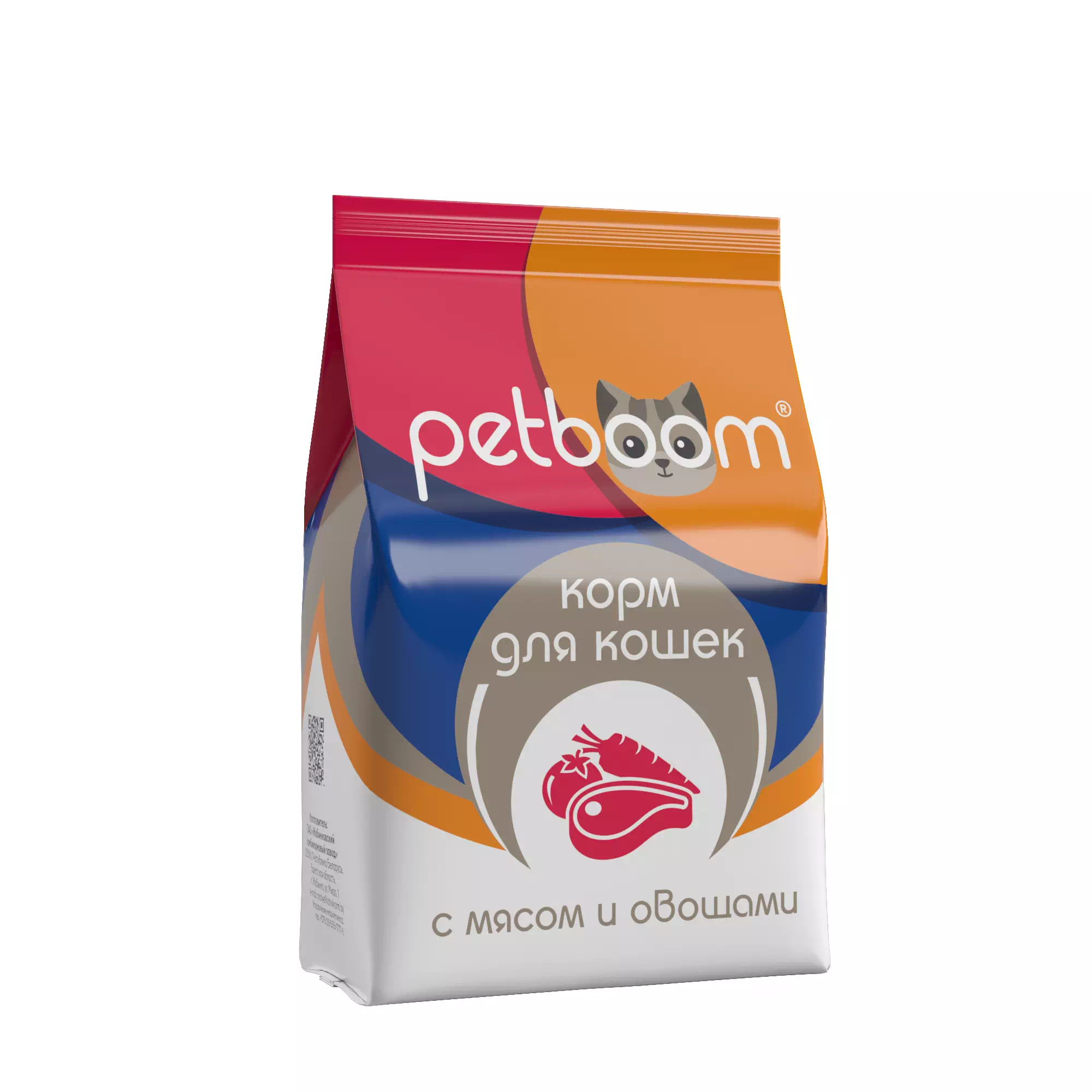 «Petboom» корм сухой для взрослых кошек с мясом и овощами